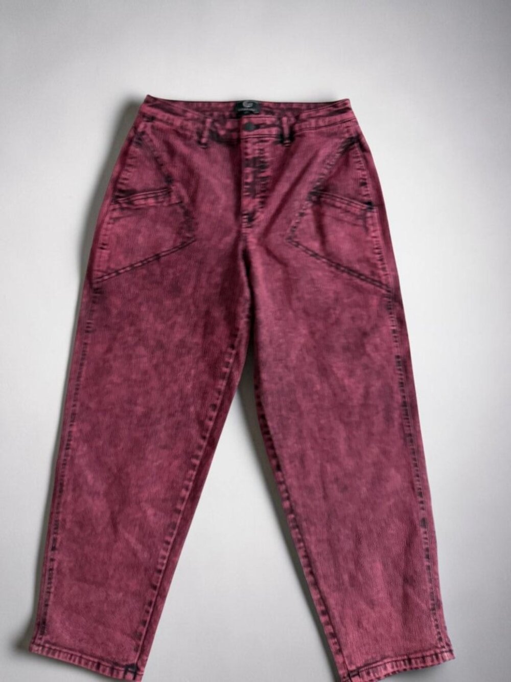 G HY GIULIANA Red Washed Denim Jeans Size 12 NEW NWT
